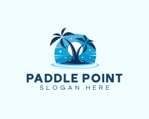 Island Night Swimming logo design