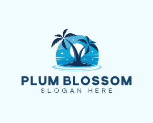 Island Night Swimming logo design