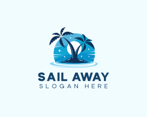 Island Night Swimming logo design