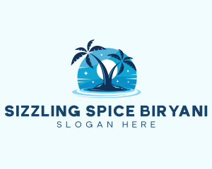 Island Night Swimming logo design