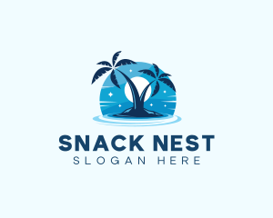 Island Night Swimming logo design