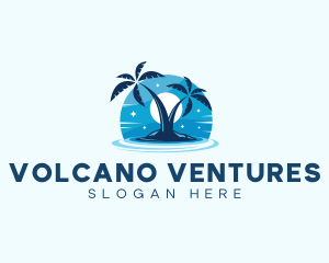 Island Night Swimming logo design