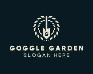 Shovel Lawn Gardener logo design