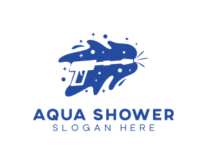 Aqua Pressure Washer logo design