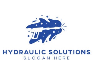 Aqua Pressure Washer logo design