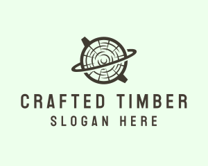 Forest Wooden Planet  logo design