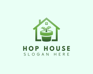 House Plant Gardening logo design