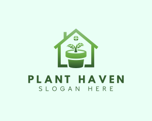 House Plant Gardening logo design