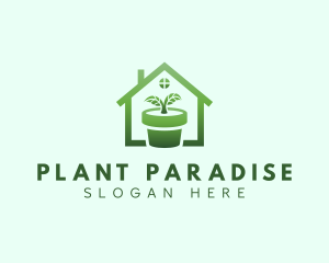 House Plant Gardening logo design