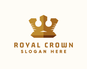 Gold King Crown logo design