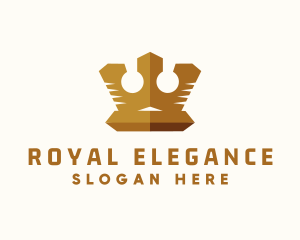 Gold King Crown logo design