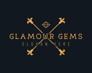 Elegant Diamond Gem Jeweler logo design