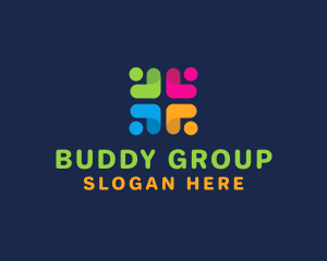 Colorful Recruitment Group logo design