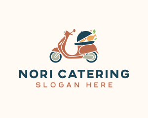 Chicken Food Motorcycle Delivery logo design