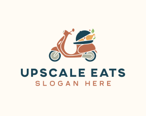 Chicken Food Motorcycle Delivery logo design