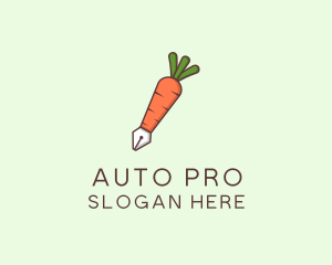 Carrot Pen Vegetable logo