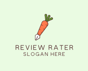 Carrot Pen Vegetable logo