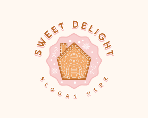 Christmas Sweet Gingerbread logo design