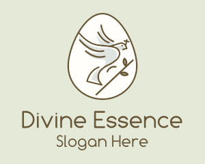 Holy Dove Easter Egg logo
