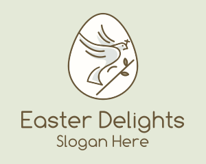 Holy Dove Easter Egg logo design