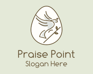 Holy Dove Easter Egg logo design