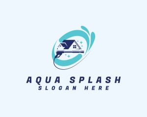 Water Splash Pressure Washing logo design