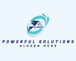 Water Splash Pressure Washing logo design