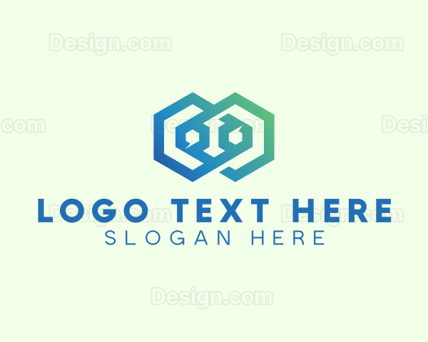 Hexagon Geometric Tech Logo