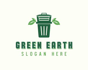 Compost Waste Bin logo design