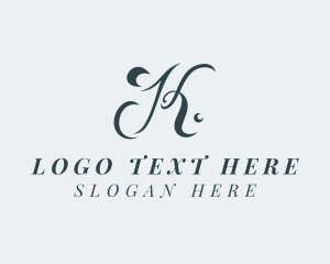 Deluxe Fashion Letter K logo