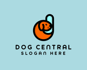 Dog Letter D  logo design