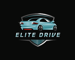 Car Driving Sedan logo design