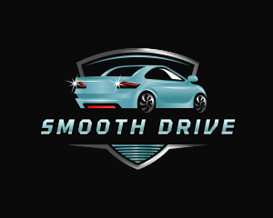 Car Driving Sedan logo design