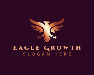 Gradient Eagle Bird logo design