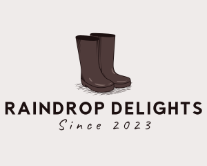 Simple Rubber Boots logo design