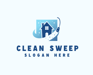 Home Apartment Cleaning logo design