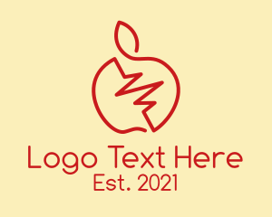 Beat - Red Apple Beat logo design