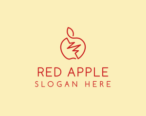 Red Apple Beat  logo design