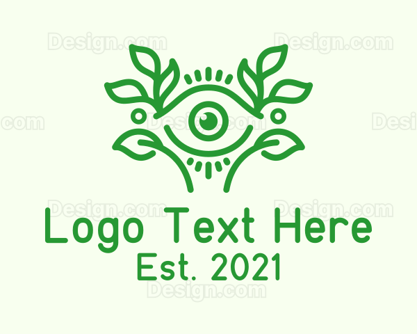 Aesthetic Eye Leaf Logo