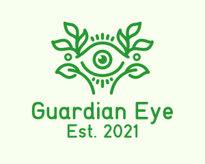 Aesthetic Eye Leaf logo design