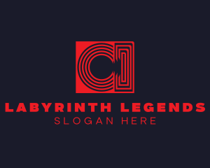 Labyrinth Letter Maze logo