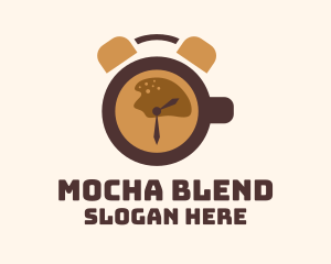 Coffee Time Clock  logo design