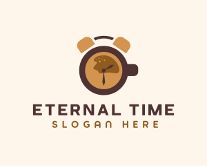 Coffee Time Clock  logo design