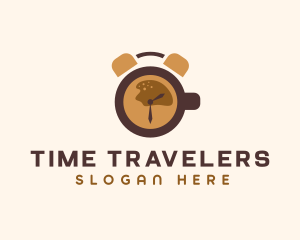 Coffee Time Clock  logo design