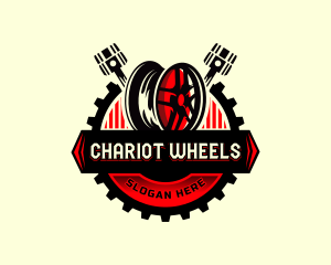 Automotive Wheel Engine logo design