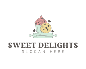 Cupcake Cookie Pastry Confectionery logo design