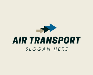 Professional Logistics Arrow logo design