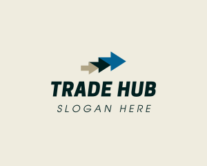 Professional Logistics Arrow logo design