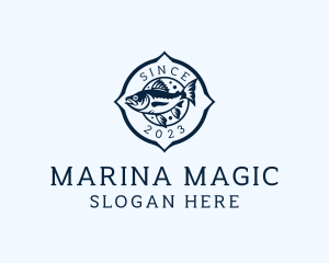 Outdoor Fishing Marina  logo design