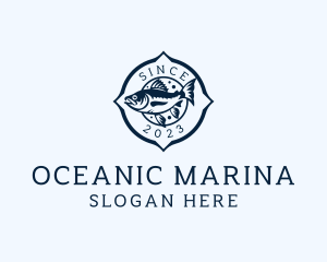 Outdoor Fishing Marina  logo design